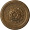 Ekena Millwork Palmetto Ceiling Medallion, Hand-Painted Rubbed Bronze, 11 1/2"OD x 1"P CM11PARZS - alternate 1